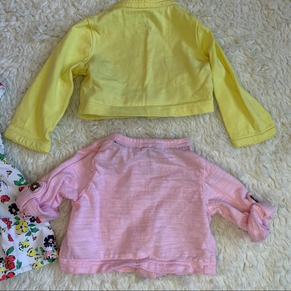 Floral onesie dress with 2 lightweight sweaters - Picture 6 of 8